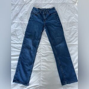 American Eagle Straight leg stretch jeans. Size 0